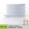 Elastic round Tennis Shoelaces without Ties Quality Lock Sneaker Laces Adult & Kids Rubber Bands for Shoes - 1 Pair