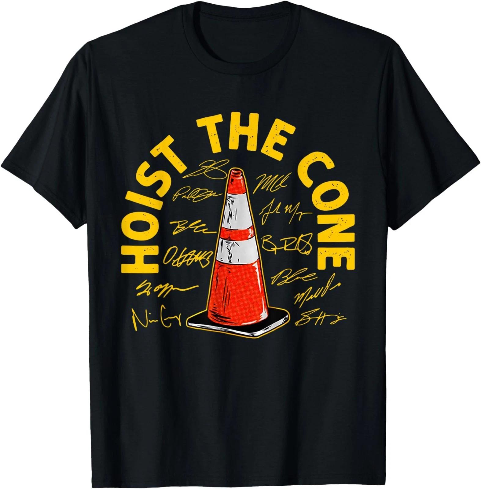 Hoist The Cone Funny Traffic Cone Humor Graphic T-Shirt XL