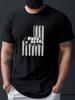 Papa Bear American Flag Graphic TShirt 100 Cotton ONeck Short Sleeve Summer Casual Mens Tshirt Streetwear