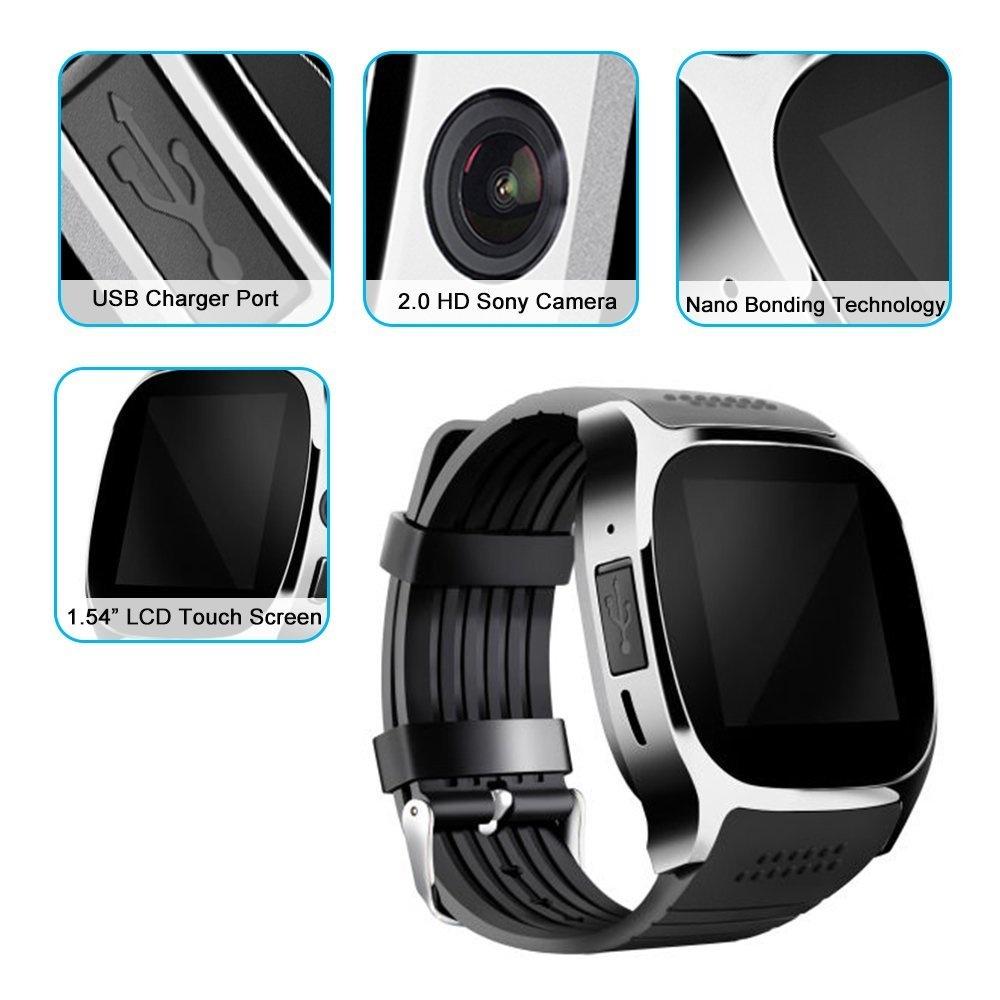 DZ09 Montre connectée Bluetooth avec appareil photo, carte SIM TF-SD pour téléphone Android [193