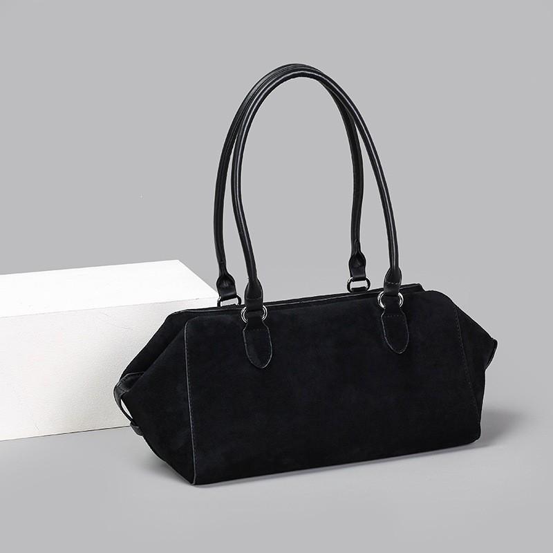 Vintage Matte Suede Texture Crossbody Bag Women Minimalist Shoulder Handbag Daily Commute Stylish Small Purse