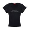 KITSCH&KISS Perfectly U-Neck T-Shirt (Susknk-101)