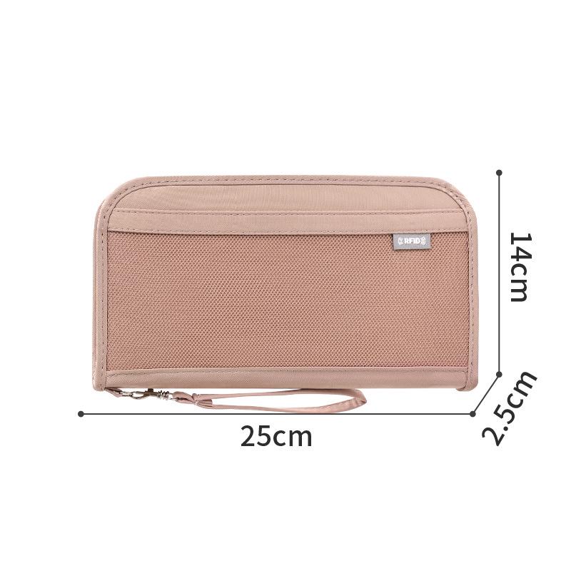 Stylish Lightweight Travel Passport and Document Organizer with Anti-theft Card Holder