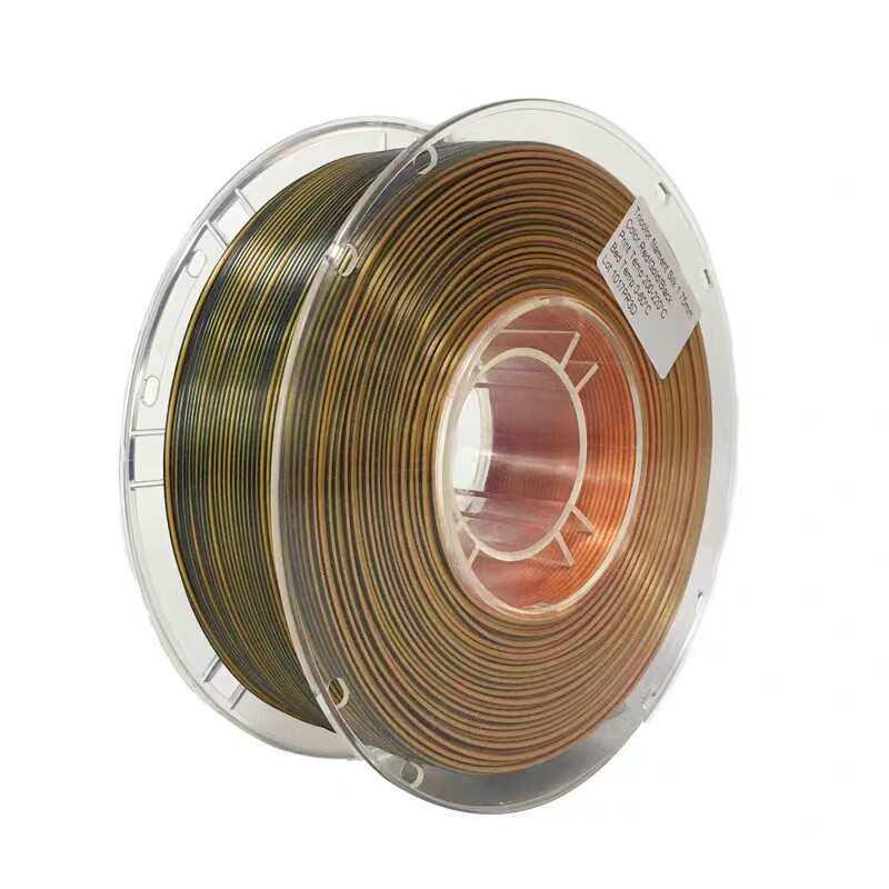 PLA Silk Dual-Color Tri-Color 1.75mm Filament for FDM 3D Printers