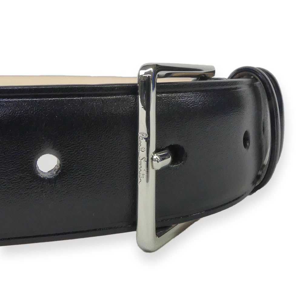Paul Smith Leather Belt 32 Inches Men's 4946-ASUIT, Black, (84cm) [Used]