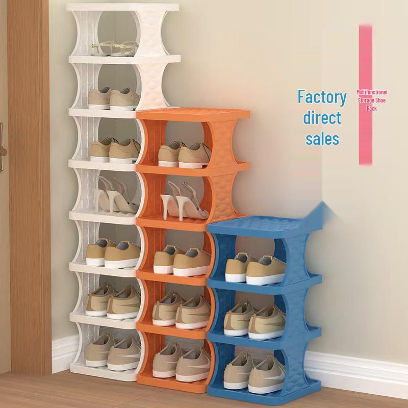 Kompaktes mehrschichtiges Schuhregal: Platzsparendes Klappdesign für die Aufbewahrung im Eingangsbereich