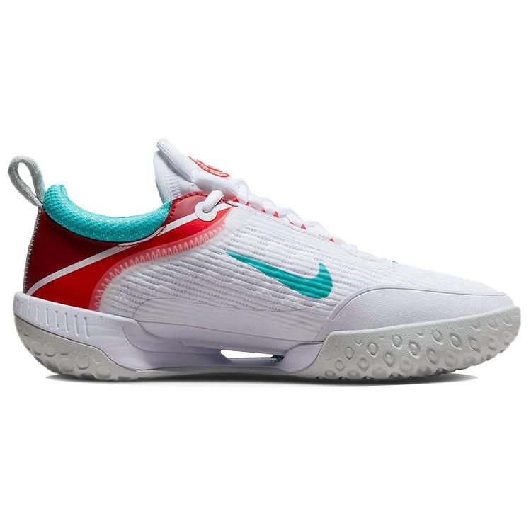 Nike Court Zoom Nxt Hc Weiß Hell Silber Habanero Rot Gewaschenes Türkis Damen DH0222-136