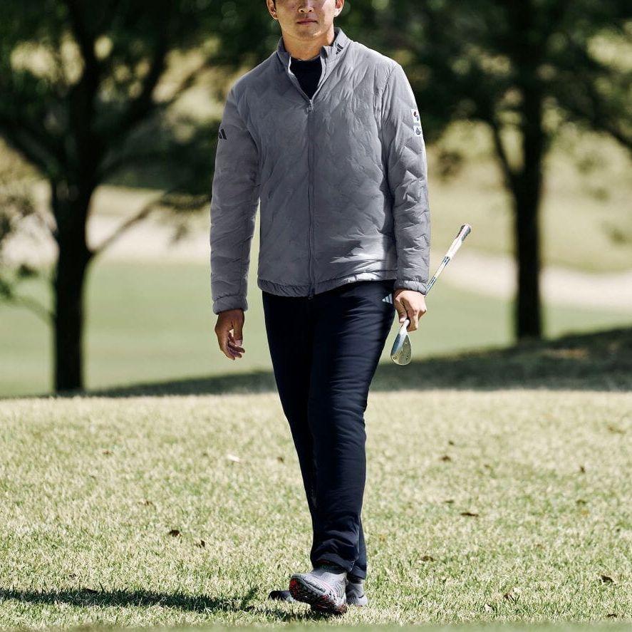 Adidas 670 Plain Full Zip Collarless Down Jacket Men Jacket Gray HZ6104