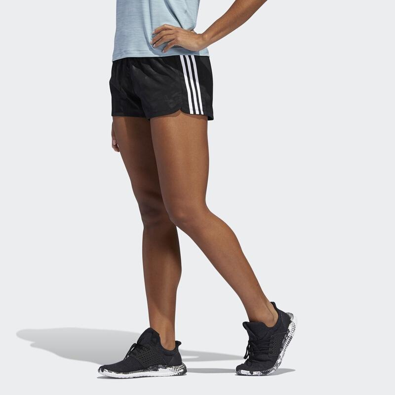 Adidas 3S W Embossed Shorts Training Running Breathable Fitness Women Shorts Black DT1671