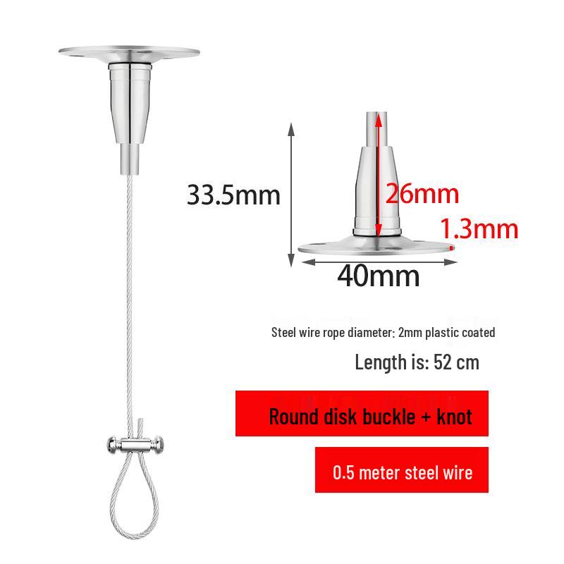 

Acrylic Billboard Detachable Lanyard with Steel Wire Hanging Rope