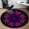 1pc Abstract Mandala Design Carpet, Round Non Slip Durable Large Size Office Carpet, Suitable for Office
