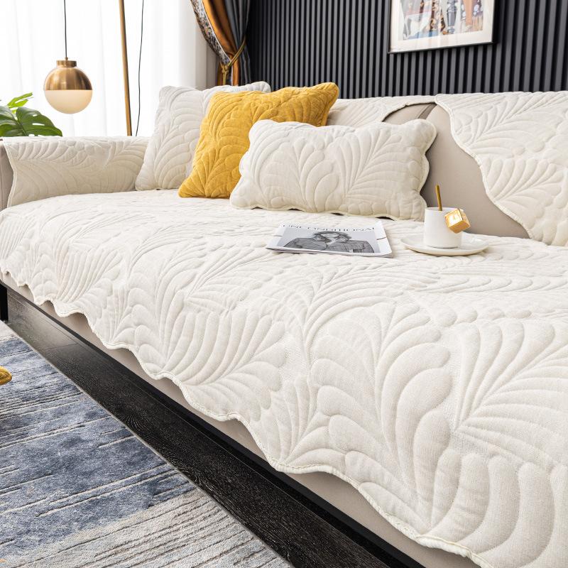 Chenille Sofa Covers 1 2 3 4 Seater L Shape Sofa Cover Slipcovers for Living Room Sofa Towel Universal Anti Slip