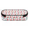 School Pencil Case Compact Shape 300D Polyester Smooth Zipper with Mesh Pocket Removable Divider and Pen Slots for Classroom Use