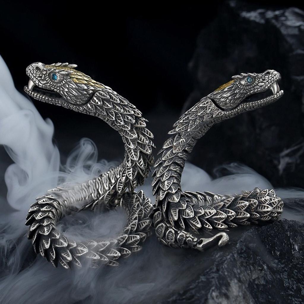 Men's Bracelet High-end Design Personality Snake Hip-hop Domineering