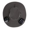 Mens Sun Hat with 2 Solar Fans Nylon UPF50 Wide Brim Fast Drying USB Rechargeable Summer Cooling