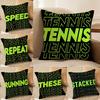 Funny Word Sports Cushion Cover Short Plush Doublesided Print Square Throw Pillow Covers Sofa Home Cushion Decor