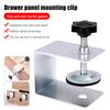 2Pcs Woodworking Jig Cabinet Tool Home Furniture Accessories Steel Drawer Front Installation Clamps Drawer Panel Clips Hand Tool