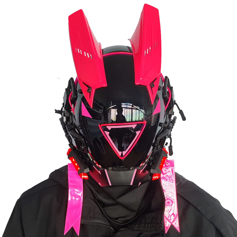 

Jaupto Панк Маска Косплей Для Мужчин Женщин, Светодиодная Треугольная Маска Косплей Хэллоуин Подходит Для Вечеринки Музыкального Фестиваля Аксессуары