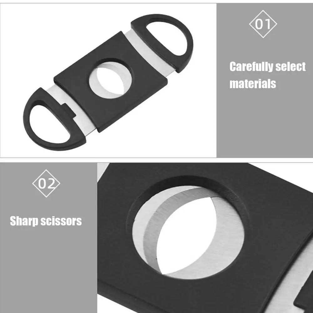 1pc Portable Stainless Steel Cigar Cutter, Mini Travel Scissors For Daily