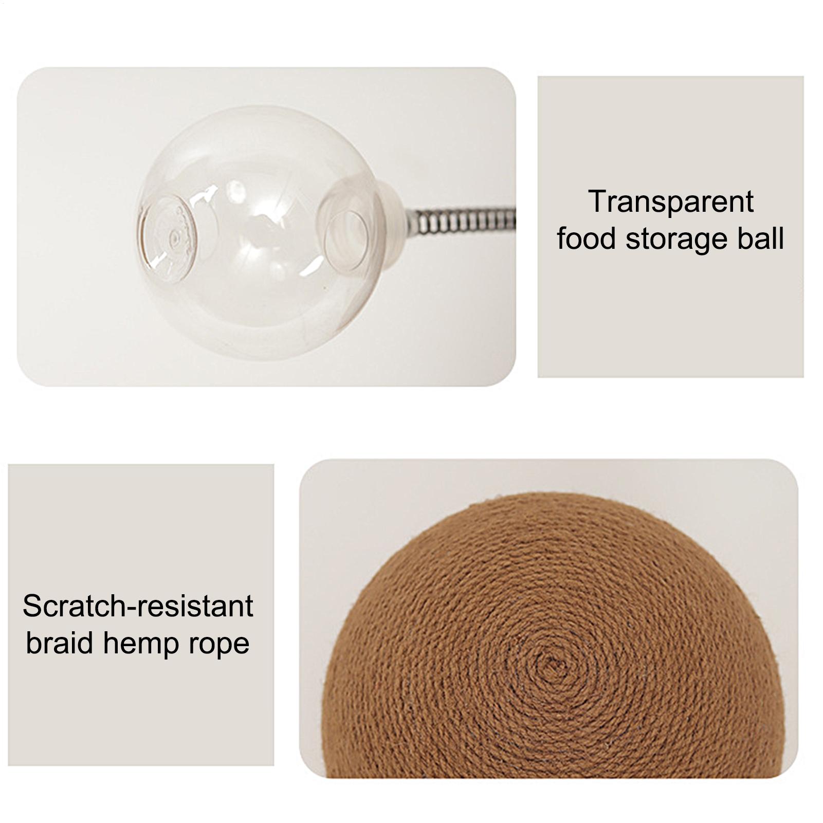 Cat Post Scratcher Cat Scratching Tree Integrated Climbing Frame Scratcher Toy For Play Training Bedroom Indoor Outdoor CN