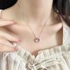 Small waist necklace, circle pendant, women's light luxury simple temperament collarbone chain direct sales