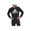Adidas Sport-Pullover-Sweatshirt mit großem Logo-Print für Herren, Oberteile, Schwarz GK9074