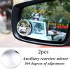 2x Blind Spot Mirror Rear Side View Towing Car Van Motorcycle Adjust Wide Angle/
