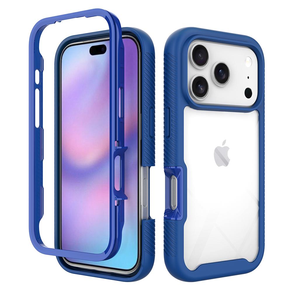 For iPhone 17 Pro Case Anti Drop 2 in 1 PC + TPU Phone Cover D
