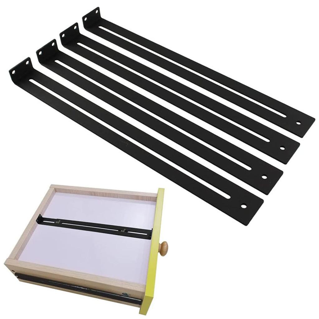 4Pcs Furniture Reinforcement Hardware Drawer Repair Kits Furniture Repair Accessory Bracket Middle Mount Enduring