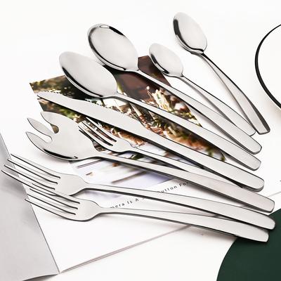 6/24 adet 304 sofra seti paslanmaz çelik mutfak yemek takımı seti sofra takımı seti sofra bıçağı çatal kaşık çatal bıçak kaşık seti batı yemek kapları
