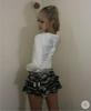 2026 Retro Skull Print Striped Long Sleeve Y2K Fashion Top for Women