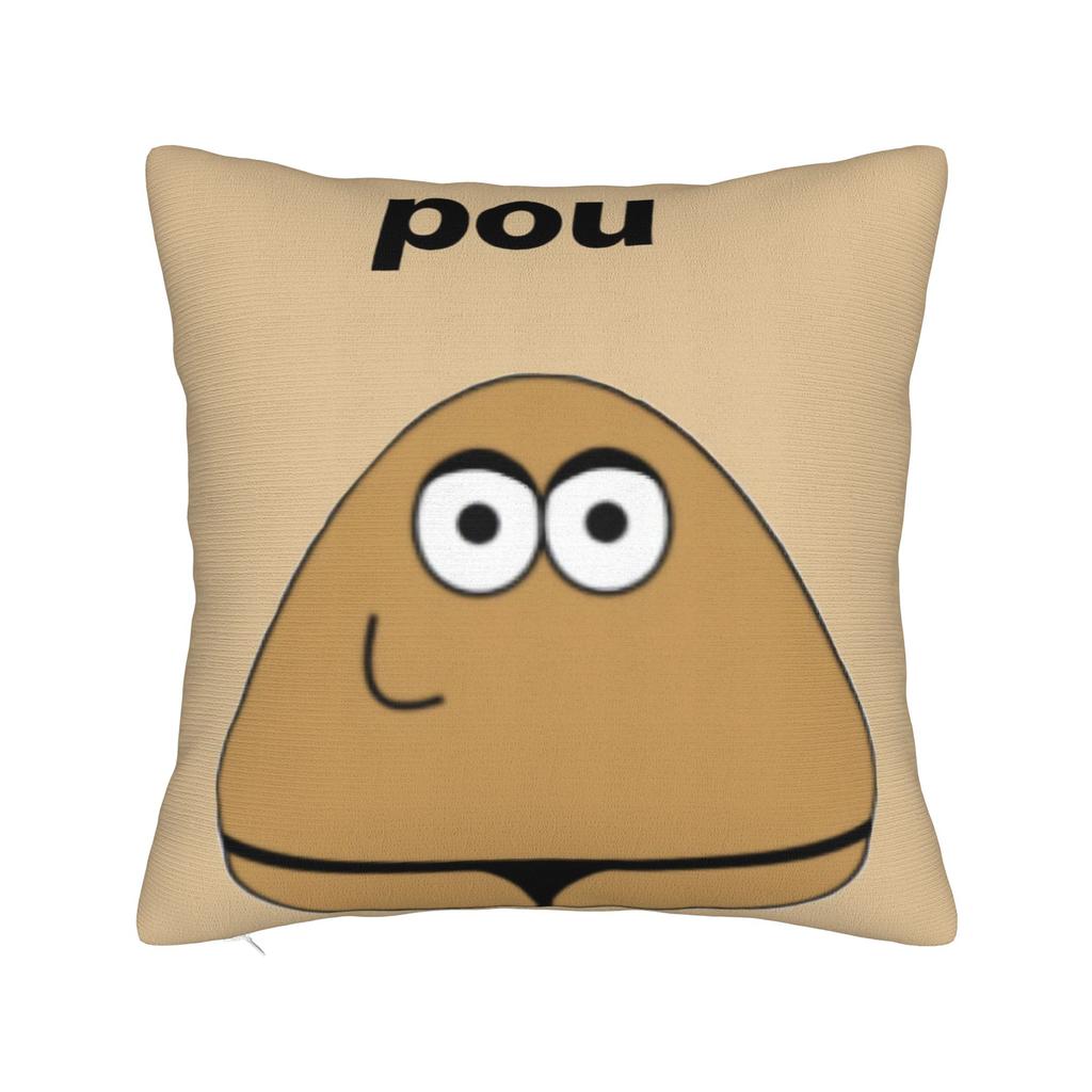 My Pet Alien Pou Pillow Cover Merch Printed Cushion Cover Decorative Pillow Case Cover Living Room Multiple Sizes