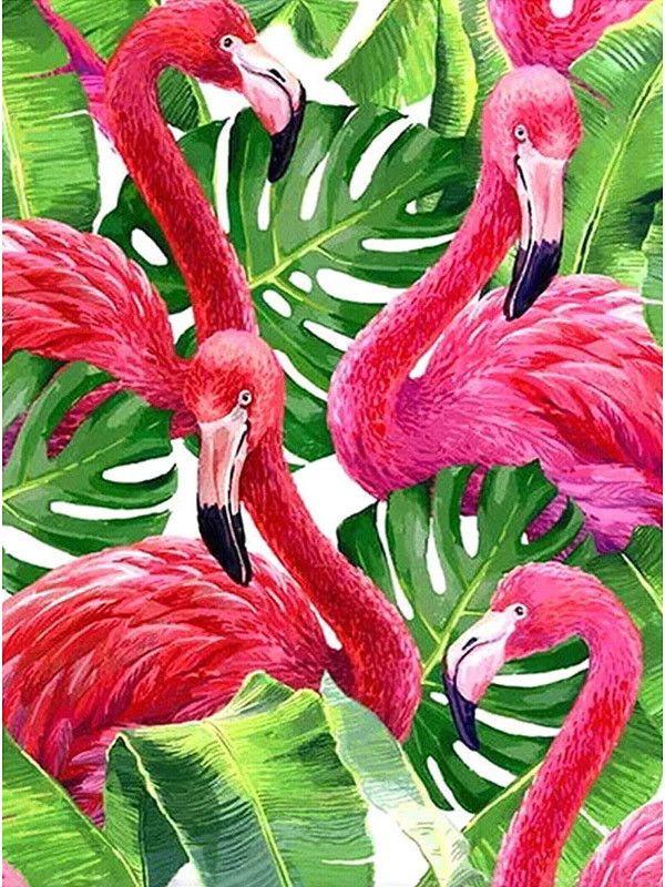 RUOPOTY Acrylic Painting By Numbers Flamingo Animals Paint On Canvas Coloring By Numbers Gift Home Decor Wall Room