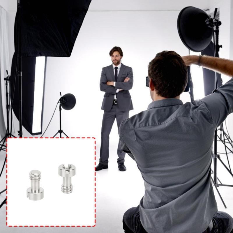 Aluminum 1/4inch Camera Long Screw Hexagonal Screw for Camera Tripod Monopod Baseplate Quick Release Plate Accessories