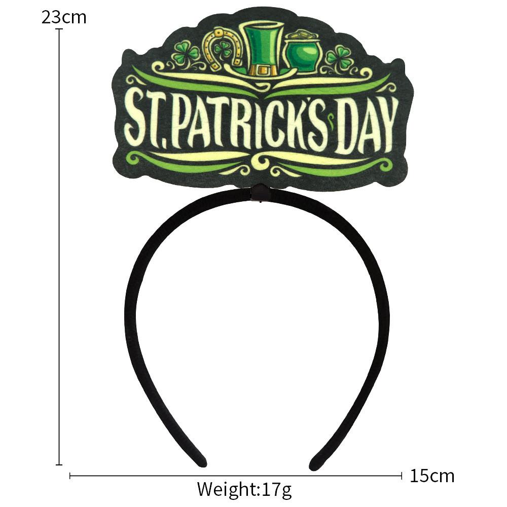 Whimsical St Patricks Day Headband Decor With Eyecatching Shamrock And Themes Beer