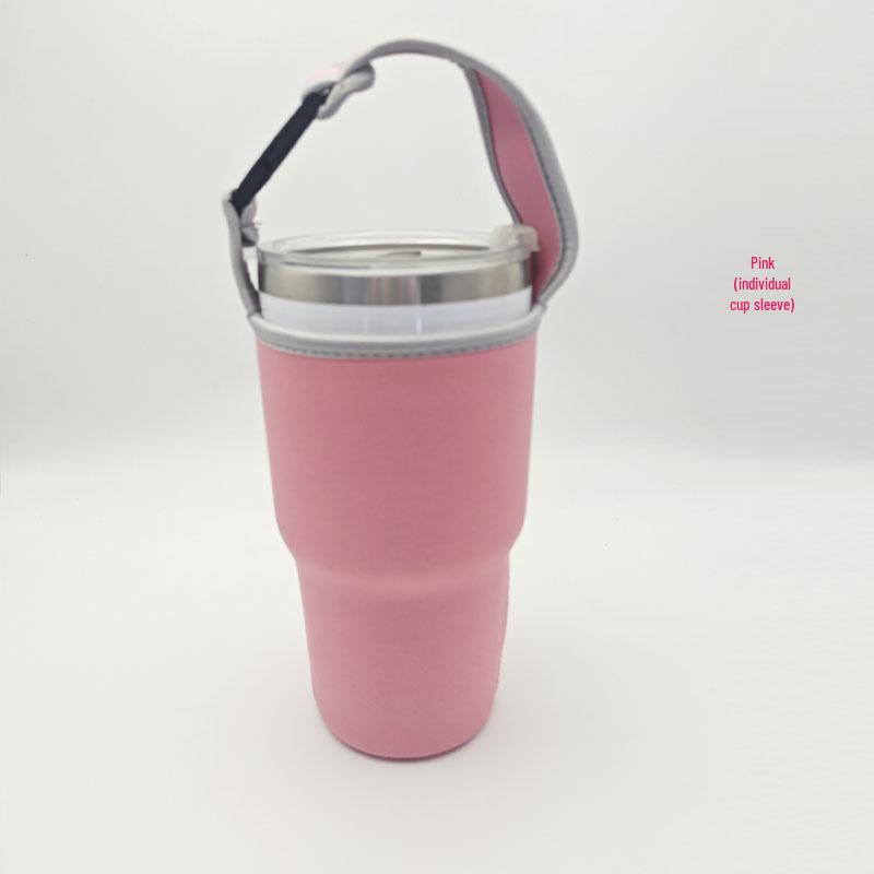 30oz Portable Insulated Ice Bucket Sleeve - Anti-Fall, Heat & Scratch-Proof, Diving Material Cup Bag.