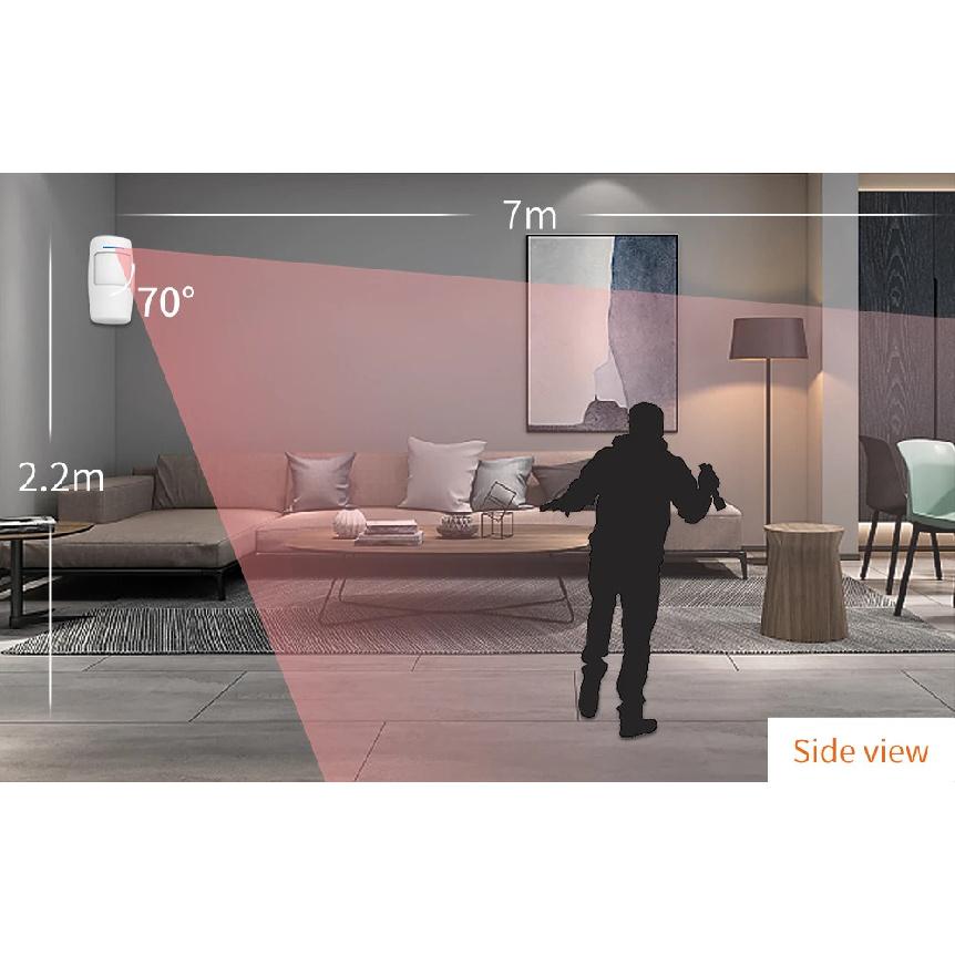 Staniot PIR Motion Sensor Smart Home Human Infrared Detector Compatible 433Mhz Wireless Security Alarm System Work with Alexa