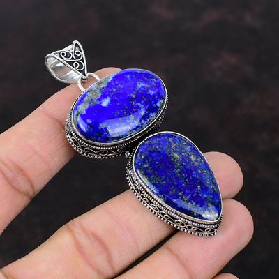 Lapis Lazuli Pendant 925 Sterling Silver Pendant Gemstone Vintage Pendant Lapis Lazuli Jewelry Anniversary Gift Handmade Brand New Pendants