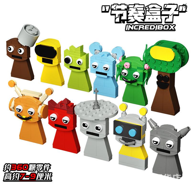 Sprunki Giocattoli Playset Blocchi da Costruzione Set di Blocchi da Costruzione Sprunki Horror Grigio Wenda Simon Tunner Oren Figura di Costruzione Sprunki Mini Set