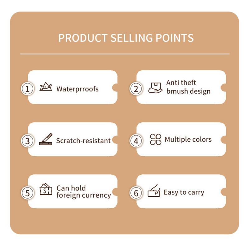 Multi-Functional Rfid Passport Wallet Rfid Passport Holder For Wallet Essential Travel Anti-Theft Wallet Storage Case Anti-Theft