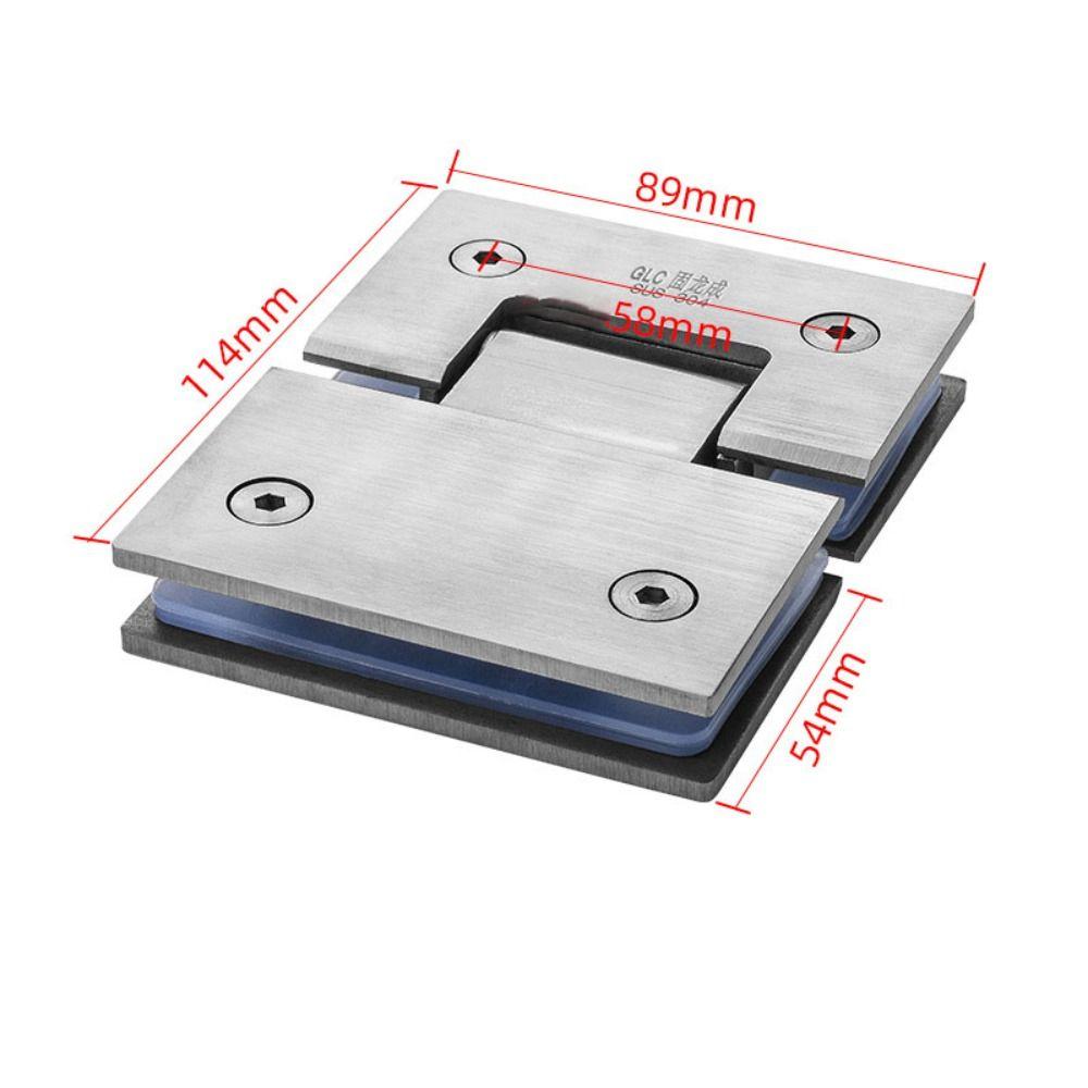 90°/135°/180° Glass Door Bracket Clip Stainless Steel Door Hardware Bathroom Door Hinges  Bathroom
