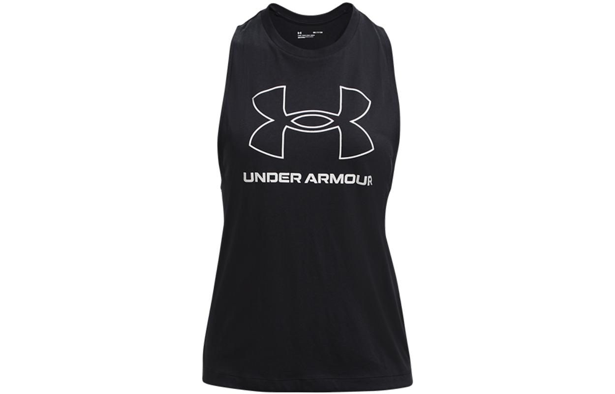 Under Armour Tank Tops Women s Black Straight Fit 1369886-001 S