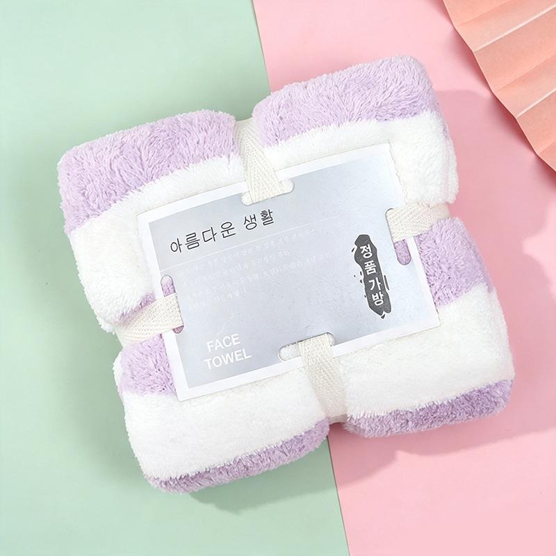 Creative Coral Fleece Warp Knitted Towel - Absorbent Wedding Celebration Souvenir Gift