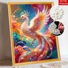 Shiny Pearl Elegant Phoenix Bird DIY Painting Creative Bead Art Craft Household Wall Decoration Nice Present For Art Hobbyists Home Ornament Decor