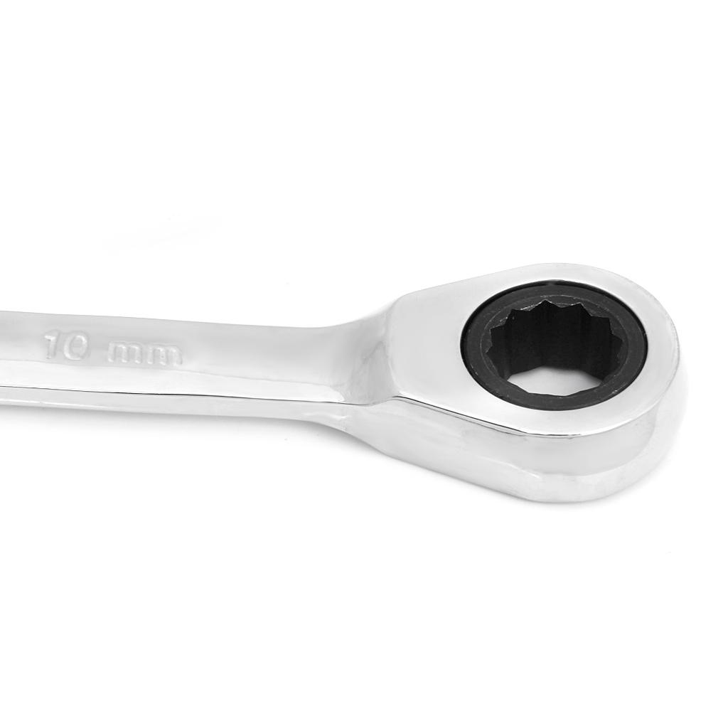 Reversible Metric Ratchet Wrench Socket Hand Spanner Nut Tool 10mm