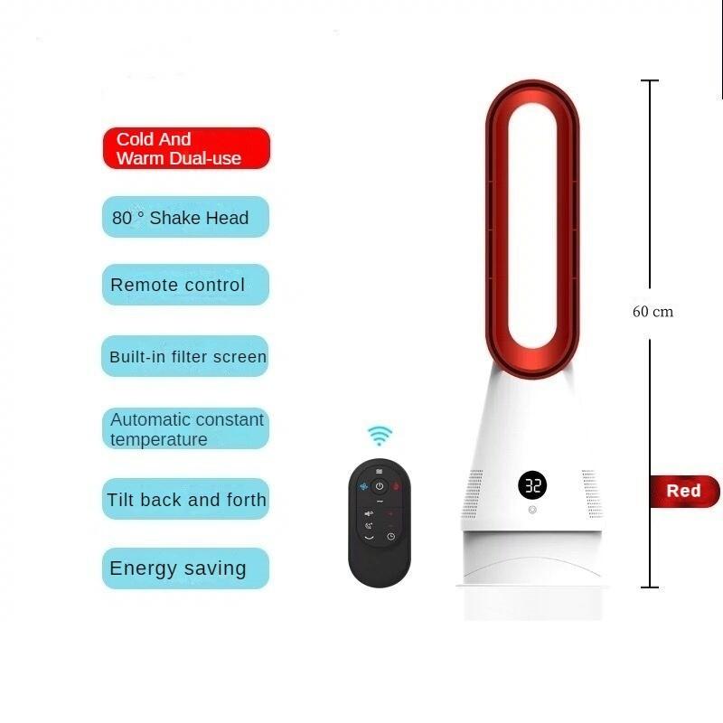 

35 Вт холодный и теплый двухцелевой бесшумный безлопастной вентилятор бытовой настольный вентилятор для кондиционирования воздуха с низким энергопотреблением вентилятор для очистки воздуха 19,5*60 см