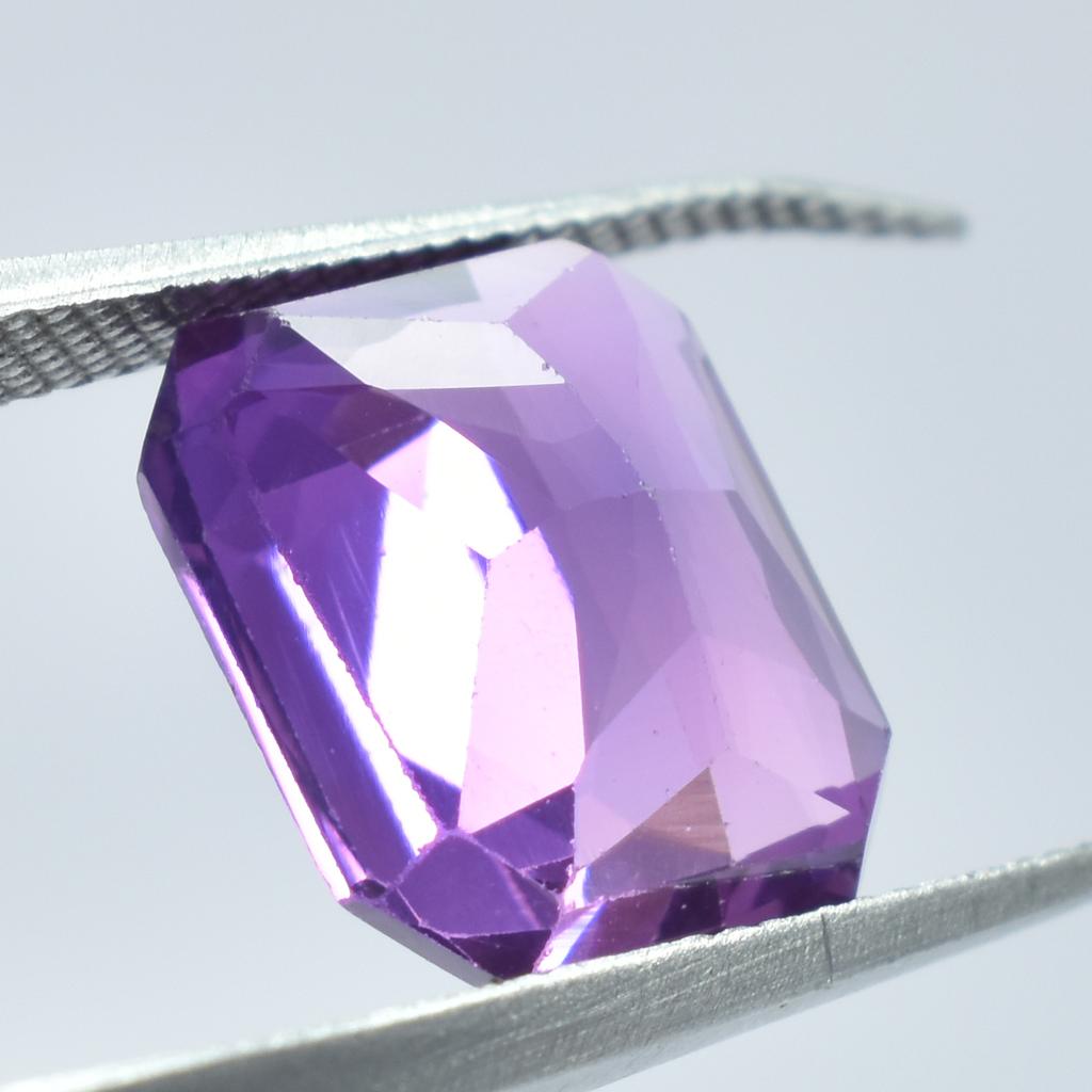 Natural Purple Tanzanite Loose Gemstone 6.85 Ct Emerald Cut Jewelry Making for Jewelry Designs