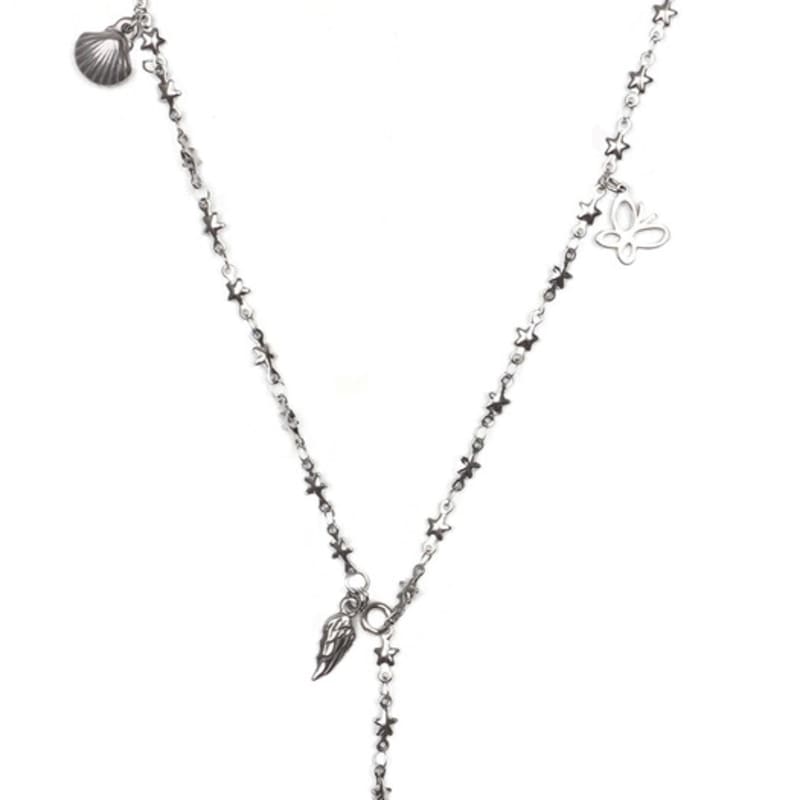 HIGHSCHOOLDISCO Lovely Object Star Chain Necklace