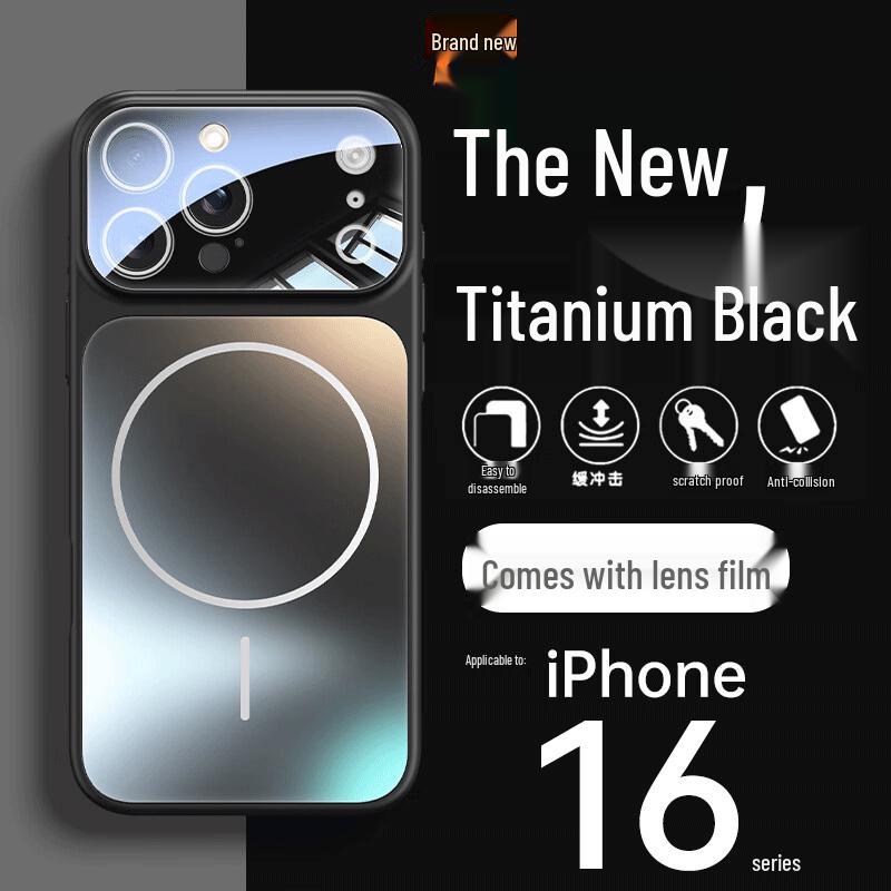 Zhilangni Magnetic Matte iPhone 16 Pro Case with Full Lens Protection