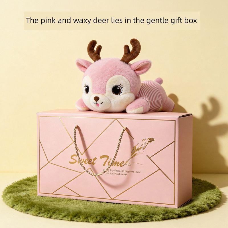 

Massage Cute Deer-Shaped Pillow Cushion Massager for Waist and Neck, Kneading and Heating Lumbar Massager for Women Massage Little Cute Deer Upgraded Gift Box